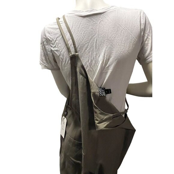 Green linen bib overalls by Clara sun woo - Picture 7 of 12